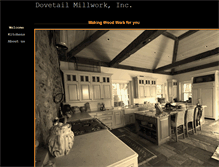 Tablet Screenshot of dovetailmillworkinc.com